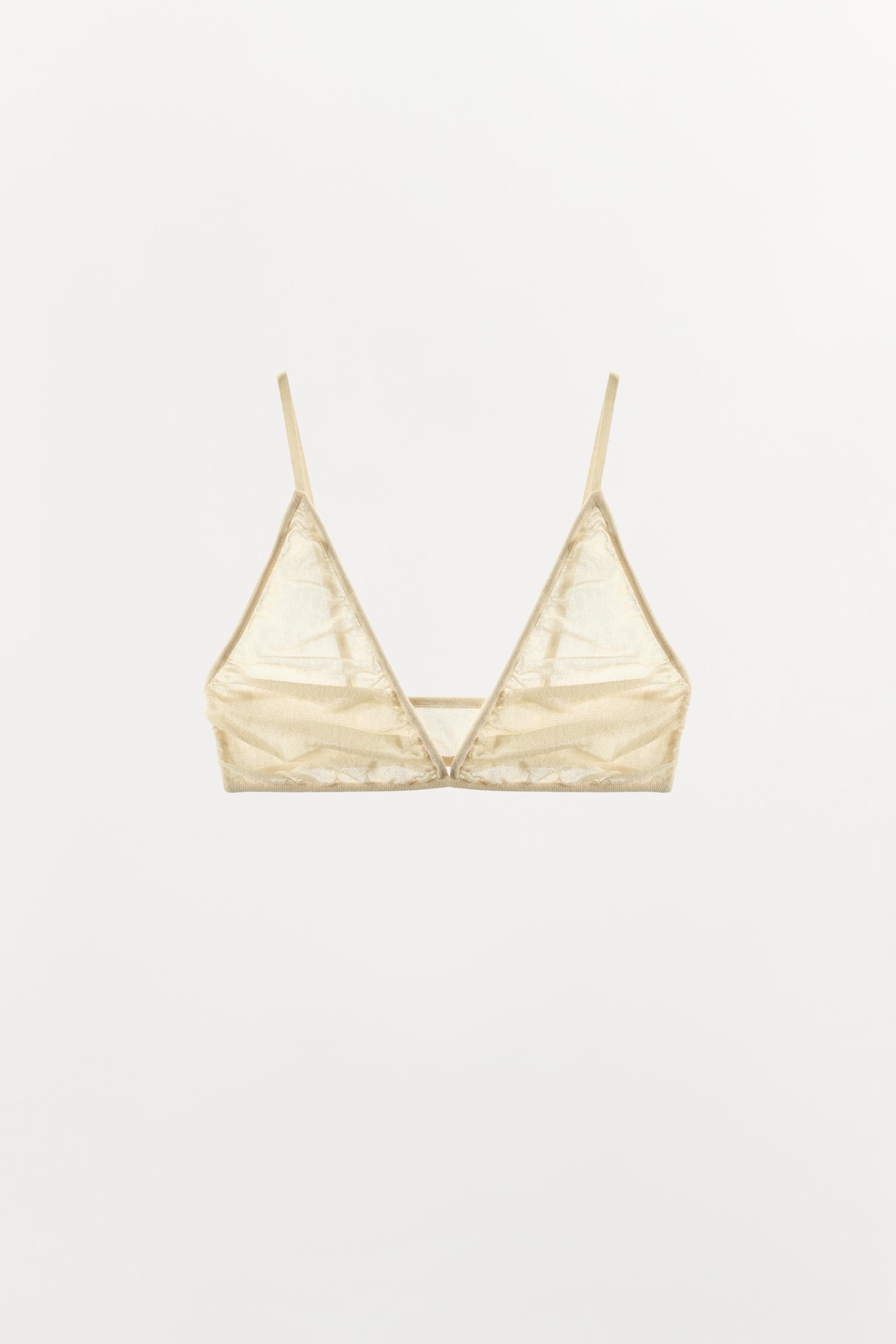 SOUTIEN-GORGE TRIANGLE EN MAILLE DRAPÉE